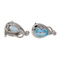 Boucles d'oreilles Boucles d'oreilles Clips Or blanc Topaze, Diamant 58 Facettes 2718242CN
