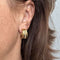 Boucles d'oreilles Boucles d’oreilles créoles en or jaune 18 carats et diamants 58 Facettes 27191
