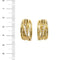 Boucles d'oreilles Boucles d’oreilles créoles en or jaune 18 carats et diamants 58 Facettes 27191