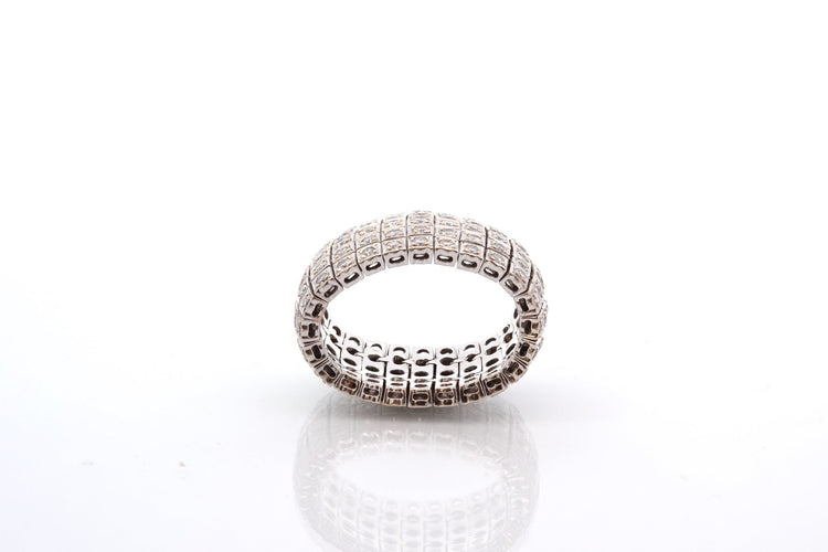Bague 53 Bague en or blanc 18k et diamants 1,20 ct 58 Facettes 27197