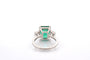 Bague 53 Bague émeraude 5,84 ct et diamants en platine 58 Facettes 27217-27357-27248-27249