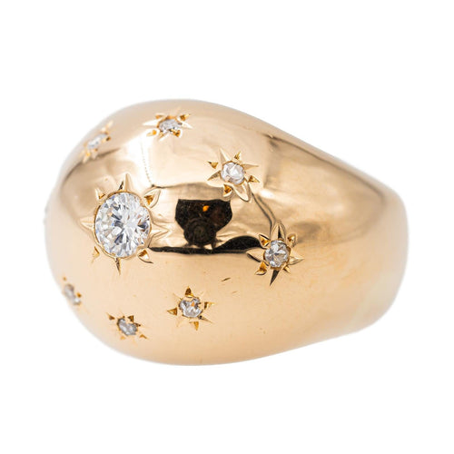 Bague 47.5 Bague Bombée Or rose Diamant 58 Facettes 2722622CN