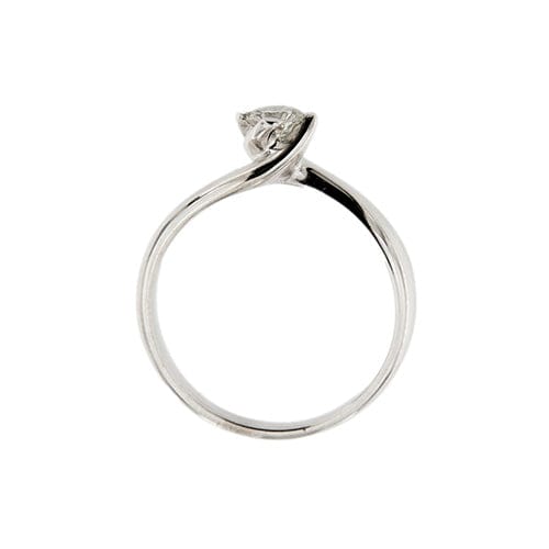 Bague Bague solitaire - Diamant 0,35 ct en or blanc 18 carats 58 Facettes 27243