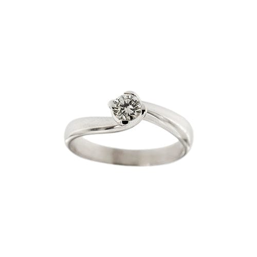 Bague Bague solitaire - Diamant 0,35 ct en or blanc 18 carats 58 Facettes 27243