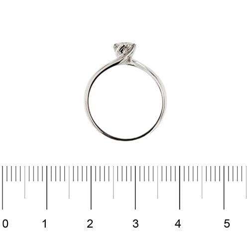 Bague Bague solitaire - Diamant 0,35 ct en or blanc 18 carats 58 Facettes 27243