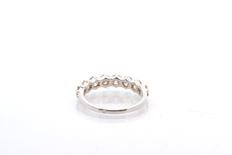 Bague Demi-alliance - Bague demi-jonc en diamants 58 Facettes 27253dv