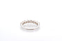 Bague Demi-alliance - Bague demi-jonc en diamants 58 Facettes 27253dv