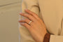 Bague Demi-alliance - Bague demi-jonc en diamants 58 Facettes 27253dv