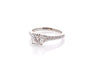 Bague 53 Bague en platine avec diamant 1,23 ct et diamants 58 Facettes 27268-27373