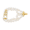 Bracelet Bracelet en or jaune 18 carats avec diamants et perles de culture 58 Facettes 2728212CN