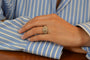 Bague 52.5 Bague ancienne en platine aux diamants taille ancienne 58 Facettes 27285