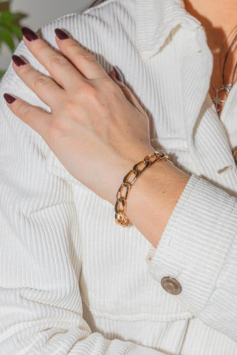 Bracelet Bracelet maille cheval en or rose 18 carats 58 Facettes 2728671CN