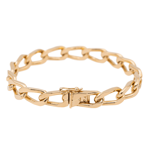 Bracelet Bracelet maille cheval en or rose 18 carats 58 Facettes 2728671CN