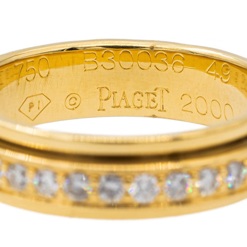 Bague 49 Piaget Possession - Bague alliance en or jaune et diamants 58 Facettes 2728996CN