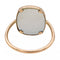 Bague 56 Ginette NY Bague White mop antique Or rose Nacre 58 Facettes 2730190CN