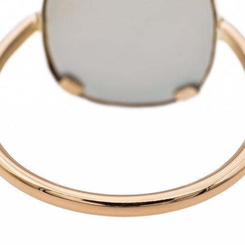 Bague 56 Ginette NY Bague White mop antique Or rose Nacre 58 Facettes 2730190CN