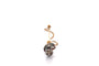 Broche Épingle à chapeau ancienne en or 18k, argent et pierres 58 Facettes 27303