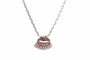 Collier Collier pendentif en or blanc 18k et diamants 58 Facettes 27319