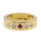 Bague 52 Bague en or jaune 18 carats avec rubis et diamants 58 Facettes 2734047CN