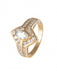 Bague 54 Bague Navette en Diamants, Or Jaune 58 Facettes DV0032-15