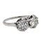 Bague 53 Bague Toi et Moi Platine Diamant 58 Facettes 2735890CN