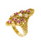 Bague 57 Sforza - Bague en or jaune 18 carats avec rubis et diamants 58 Facettes 27366