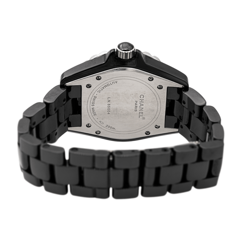 Montre Chanel J12 - Montre en céramique noire avec diamants 58 Facettes 2737223CN