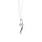 Collier Collier avec croix en or blanc 18 ct et diamants 58 Facettes 27373