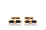 Boutons de manchette Van Cleef & Arpels - Boutons de manchette en or jaune 18k et onyx 58 Facettes 27402
