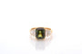 Bague 53 Bague en or et saphir vert 4,12 ct avec diamants 58 Facettes 27412