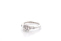 Bague 53 Bague en platine avec diamant 1,36 ct D/VS2 58 Facettes 27414-27617