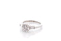 Bague 53 Bague en platine avec diamant 1,36 ct D/VS2 58 Facettes 27414-27617