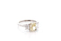 Bague 53 Bague en platine avec diamant jaune 2,01 ct et diamants 58 Facettes 27426-27584