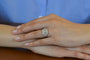 Bague 53 Bague Art déco en platine avec diamants 1,12 ct 58 Facettes 27447-27232