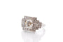 Bague 53 Bague Art déco en platine avec diamants 1,12 ct 58 Facettes 27447-27232