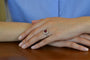 Bague 53 Bague vintage en or 18k et platine, rubis et diamants 58 Facettes 27456-27358