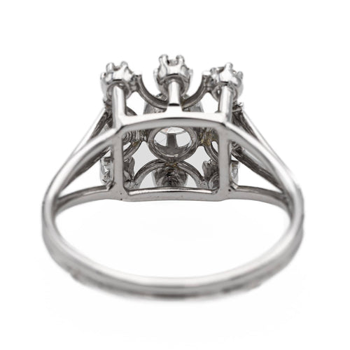 Bague 54 Bague Or blanc Diamant 58 Facettes 2746543CN