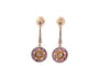 Boucles d'oreilles Boucles d’oreilles Art déco en or 18k et platine, diamants et rubis 58 Facettes 27485