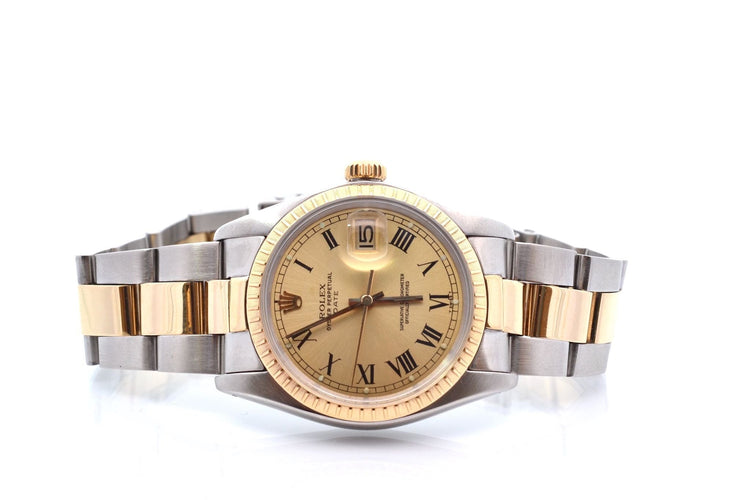 Montre Rolex Oyster Perpetual Date 15223 - Montre automatique 34 mm 58 Facettes 27486