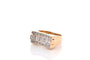 Bague 53 Bague vintage en or 18k et platine avec diamants 58 Facettes 27490dv