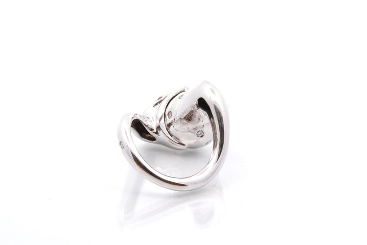 Bague 54 Boucheron - Bague en or 18k avec diamants et rubis 58 Facettes 27533