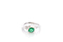 Bague 54 Bague émeraude et diamants en or 18 carats 58 Facettes 27554
