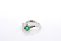 Bague 54 Bague émeraude et diamants en or 18 carats 58 Facettes 27554