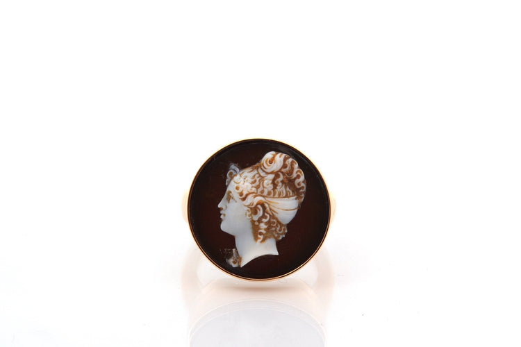 Bague 58.5 Bague vintage camée en or 18K 58 Facettes 27623