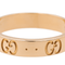 Bague 53 Gucci Fine Icon - Bague en or rose 18 carats 58 Facettes 2764396CN
