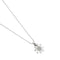 Collier Collier chaîne avec pendentif marguerite en or blanc 18 carats 58 Facettes 27669