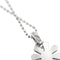 Collier Collier chaîne avec pendentif marguerite en or blanc 18 carats 58 Facettes 27669