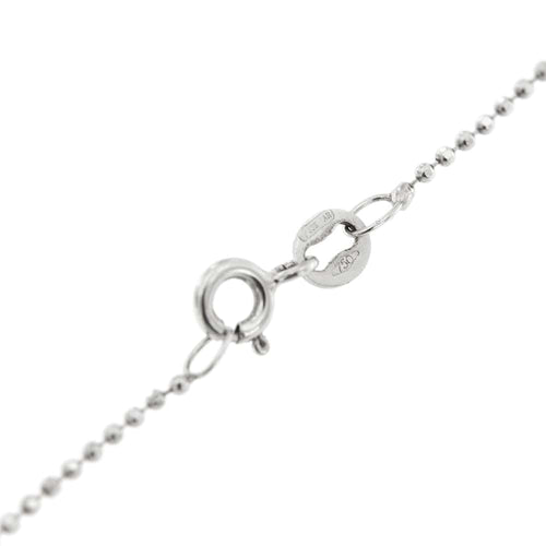 Collier Collier chaîne avec pendentif marguerite en or blanc 18 carats 58 Facettes 27669