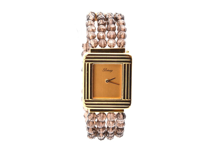 Montre Poiray - Montre en or 18k avec bracelet en perles de quartz 58 Facettes 27686