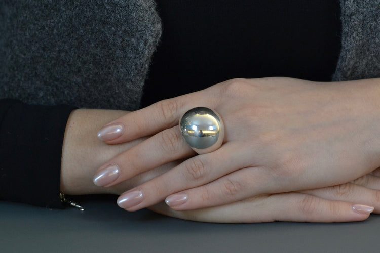 Bague 53 Hermès - Bague en argent, taille 53 58 Facettes 27716